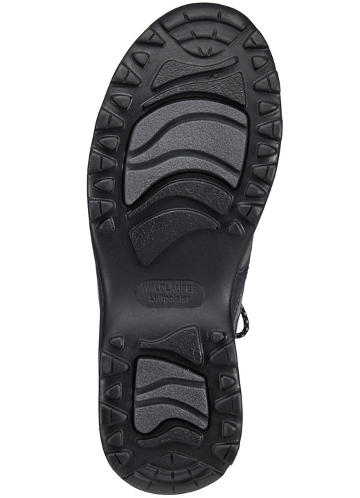 Slipper & Schnürschuhe - Waldläufer, sportliche Damen-Schnürschuhe, Weite H, mit herausnehmbarem Fußbett, in Größe 4 1/2 bis 9, in Farbe GRANATROT-SCHWARZ-GRAU Ansicht 7