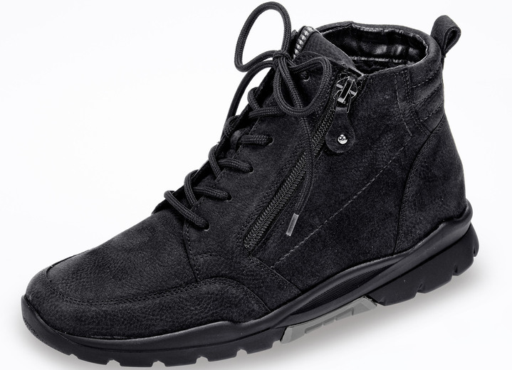 Stiefel & Stiefeletten - Waldläufer, gefütterte Damen-Stiefeletten, Winterschuhe, Weite H, mit herausnehmbarem Fußbett, in Größe 4 1/2 bis 9, in Farbe DUNKELBLAU Ansicht 8