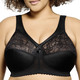 Soft-BH - Glamorise Stütz-BH mit Spitze – Farbe SCHWARZ Soft-BH - Glamorise Stütz-BH mit Spitze, in Größe 080 bis 130, in Cup C, in Farbe PETROL