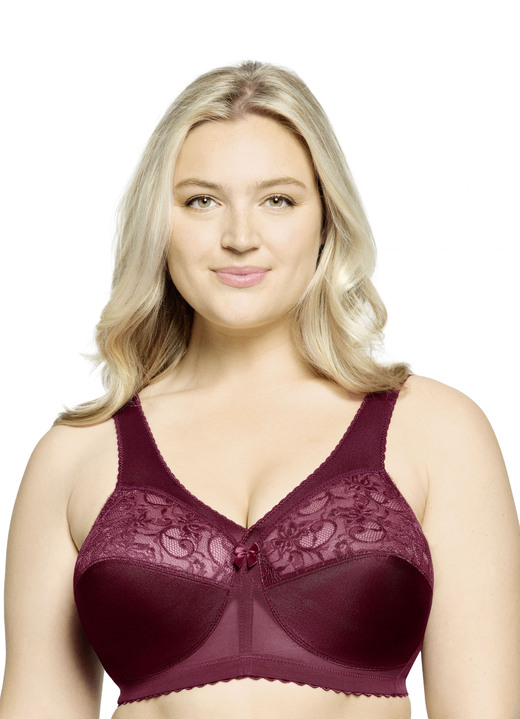 Soft-BH - Glamorise Stütz-BH mit Spitze Ansicht 7 Soft-BH - Glamorise Stütz-BH mit Spitze, in Größe 080 bis 130, in Cup H, in Farbe PETROL Ansicht 7