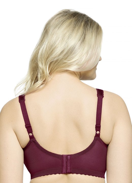 Soft-BH - Glamorise Stütz-BH mit Spitze, in Größe 080 bis 130, in Cup H, in Farbe PETROL Ansicht 9