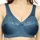 Soft-BH - Glamorise Stütz-BH mit Spitze – Farbe PETROL – Ansicht 1 Soft-BH - Glamorise Stütz-BH mit Spitze, in Größe 080 bis 130, in Cup C, in Farbe PETROL – Farbe PETROL – Ansicht 1