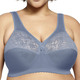 Soft-BH - Glamorise Stütz-BH mit Spitze – Farbe RAUCHBLAU – Ansicht 1 Soft-BH - Glamorise Stütz-BH mit Spitze, in Größe 080 bis 130, in Cup C, in Farbe PETROL – Farbe RAUCHBLAU – Ansicht 1