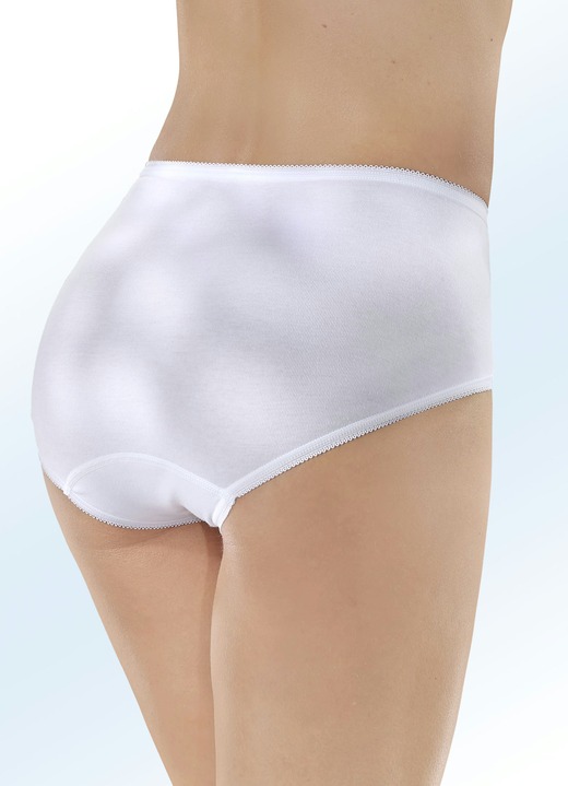Slips - Speidel Viererpack Slips mit Stickereimotiv Ansicht 2 Slips - Speidel Viererpack Slips mit Stickereimotiv, in Größe 038 bis 052, in Farbe WEISS Ansicht 2