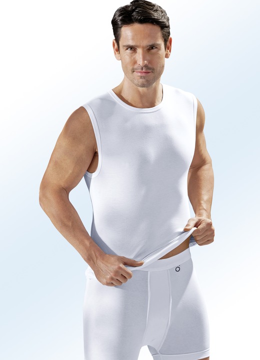 Slips & Unterhosen - Pfeilring Dreierpack Unterhosen aus Feinjersey, weiß, in Größe 004 bis 011, in Farbe WEISS Ansicht 1