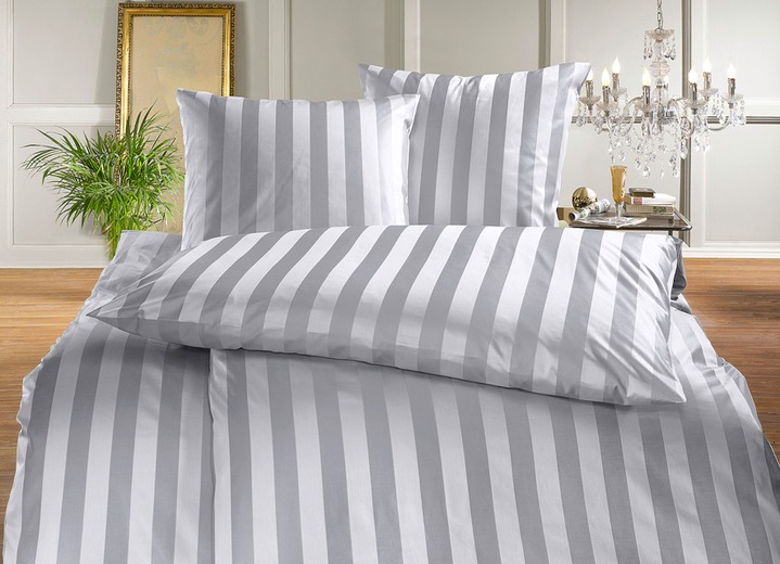 Heimtextilien - Hochwertige Bettwäsche aus dem Hause BAUER, in Größe 120 (Kissenbezug, 80/ 80 cm) bis 215 (Deckenbezug, 155/220 cm), in Farbe BEIGE Ansicht 3