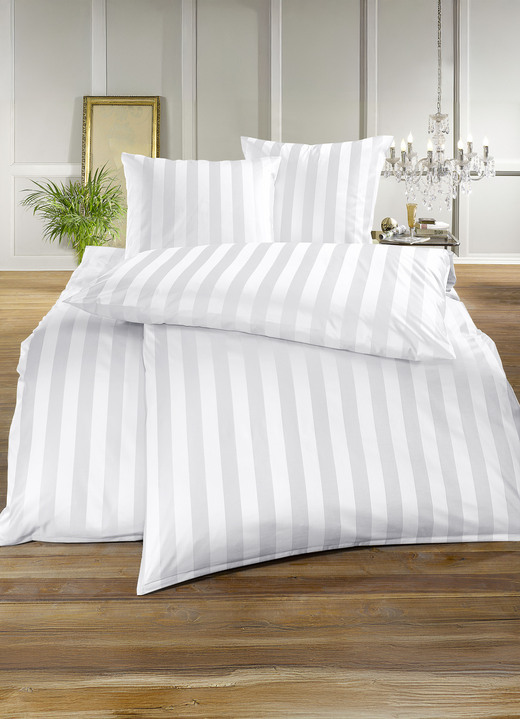 Bettwäschegarnituren - Hochwertige Bettwäsche aus dem Hause BAUER, in Größe 120 (Kissenbezug, 80/ 80 cm) bis 215 (Deckenbezug, 155/220 cm), in Farbe BEIGE Ansicht 8