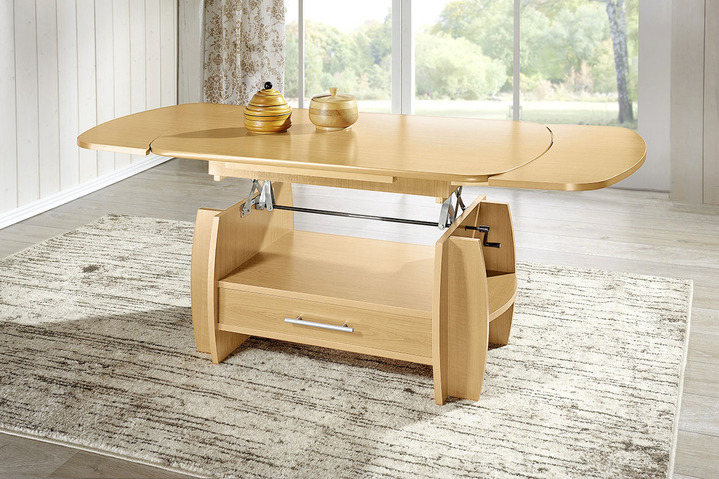 Couchtische - Couchtisch mit pflegeleichter Oberfläche, in Farbe EICHE SONOMA, in Ausführung Feste Platte Ansicht 5