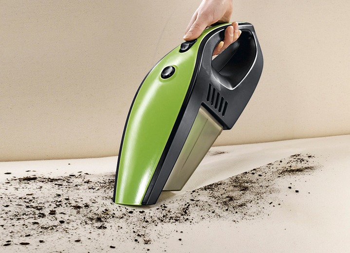 Mit Akku - Akku-Handstaubsauger mit schwenkbarer Turbodüse, in Farbe GRÜN/SCHWARZ Ansicht 2