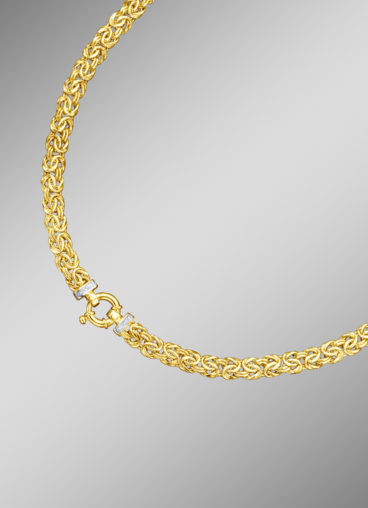 Halsketten - Königsketten-Garnitur mit Diamanten, in Farbe , in Ausführung Halskette 45 cm Ansicht 1