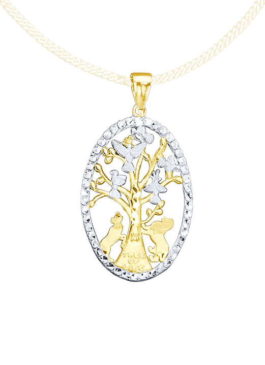 Anhänger - Lebensbaum Anhänger in Bicolor Ansicht 2 Anhänger - Lebensbaum Anhänger in Bicolor, in Farbe  Ansicht 2