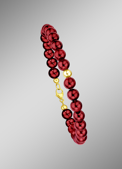 - Armband mit echt Granat, in Farbe  Ansicht 1