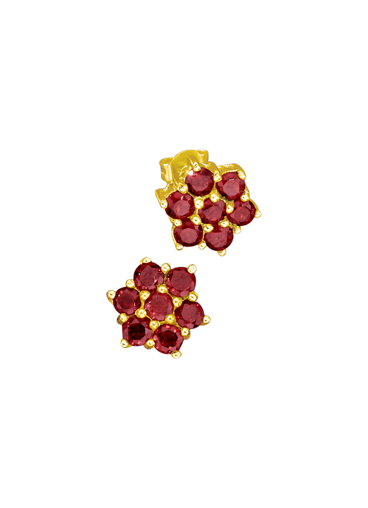 Ohrschmuck - Ohrstecker mit echt Granat Ansicht 2 Ohrschmuck - Ohrstecker mit echt Granat, in Farbe  Ansicht 2