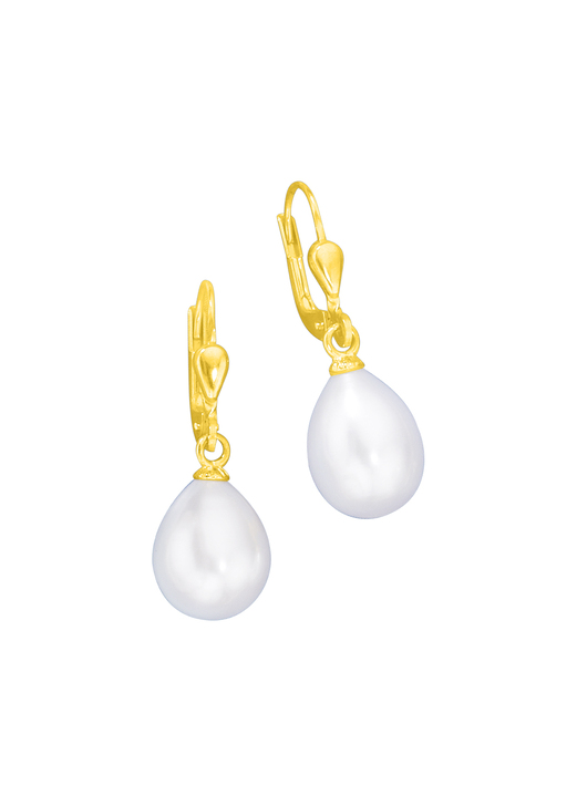 Ohrschmuck - Ohrringe mit Süßwasser-Zuchtperlen, in Farbe  Ansicht 2