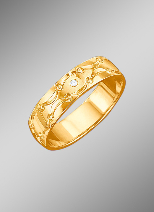 Trauringe - Trauring mit Wellen-Design, in Größe 160 bis 240, in Farbe  Ansicht 3