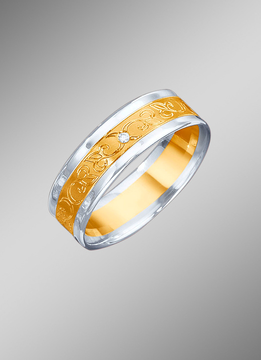 Trauringe - Trauring in Bicolor, in Größe 160 bis 240, in Farbe  Ansicht 5