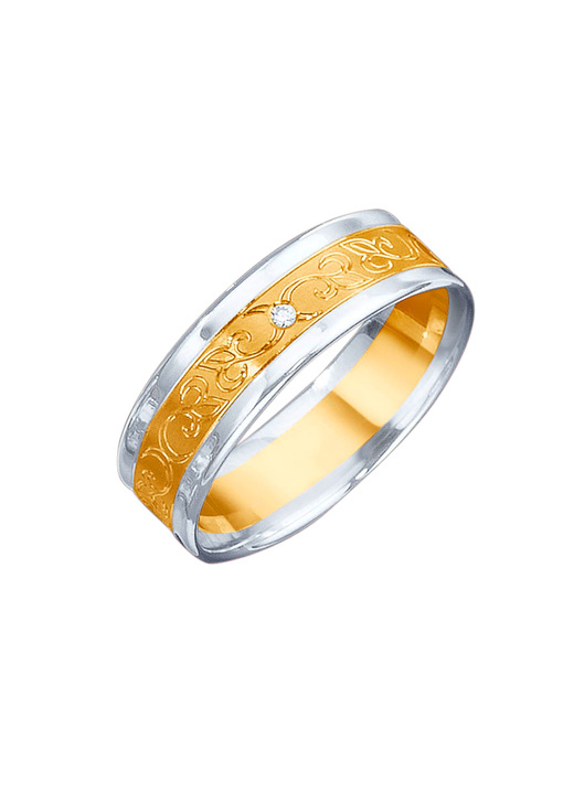 Trauringe - Trauring in Bicolor, in Größe 160 bis 240, in Farbe  Ansicht 8