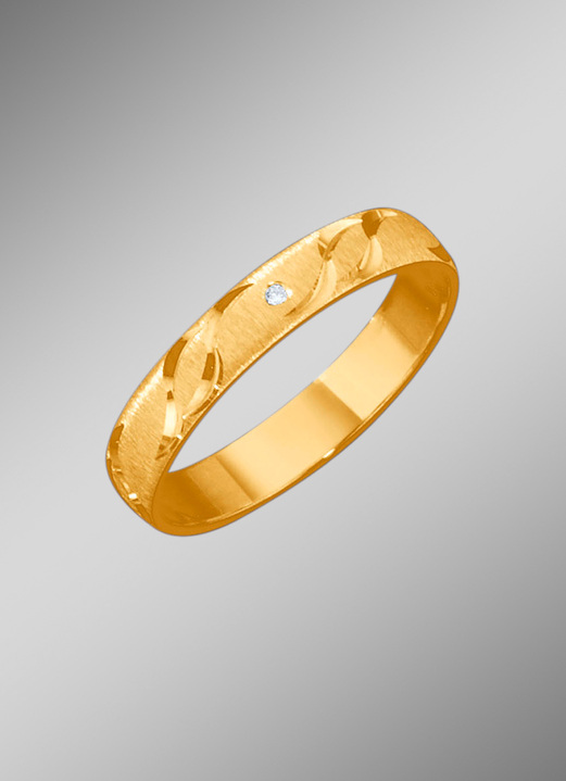 Trauringe - Trauring mit Wellen-Design, in Größe 160 bis 240, in Farbe  Ansicht 3