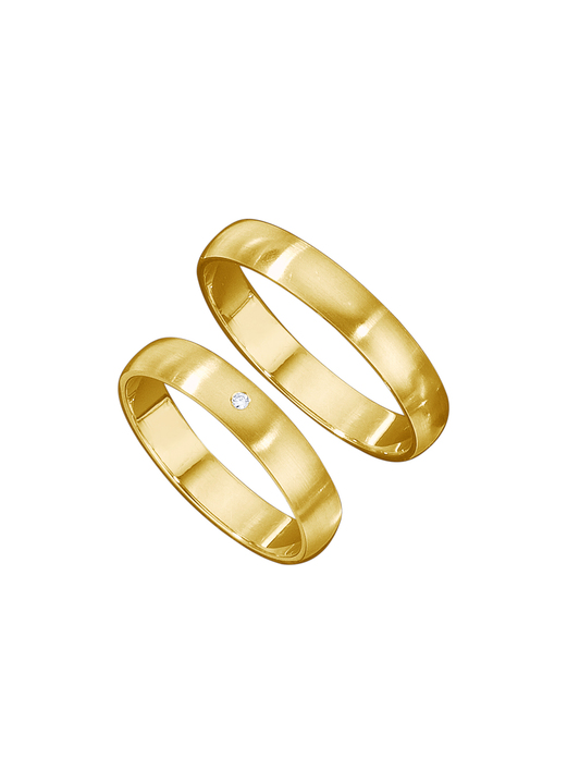 Trauringe - Klassischer, satinierter Trauring, in Größe 160 bis 240, in Farbe  Ansicht 2