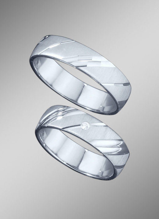 Trauringe - Trauring aus Silber, in Größe 160 bis 240, in Farbe , in Ausführung Ohne Zirkonia Ansicht 2