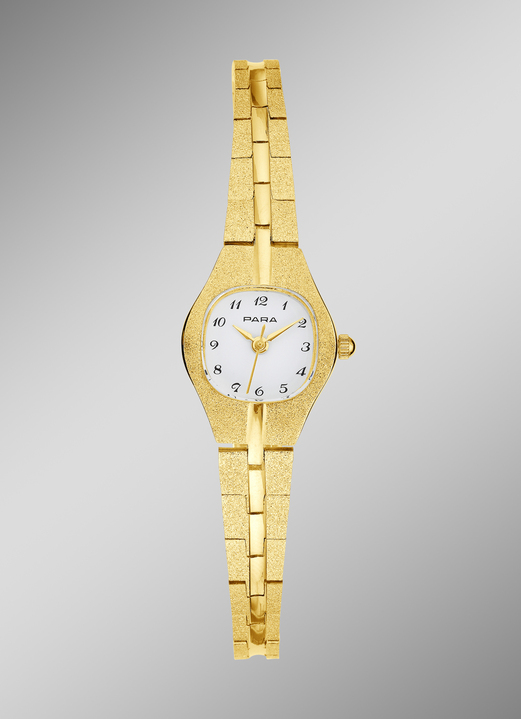 Stahlband / Metallband - Zeitlose Quartz-Damenuhr der Marke Para, in Farbe