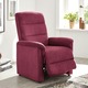 TV-Sessel / Relax-Sessel - Relax-Sessel mit doppelter Federung, in Farbe CAPPUCCINO – Farbe ROT – Ansicht 1