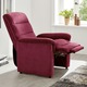 TV-Sessel / Relax-Sessel - Relax-Sessel mit doppelter Federung, in Farbe CAPPUCCINO – Farbe ROT – Ansicht 3