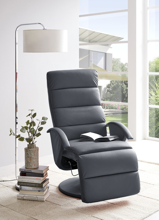 TV-Sessel / Relax-Sessel - Relax-Sessel mit stabilem Metallrahmen, in Farbe GRAU Ansicht 1
