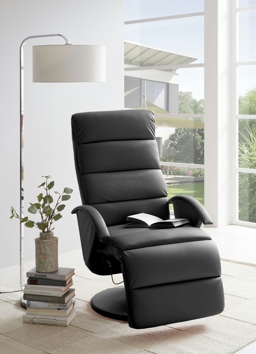 TV-Sessel / Relax-Sessel - Moderner Relaxsessel, in Farbe SCHWARZ Ansicht 1