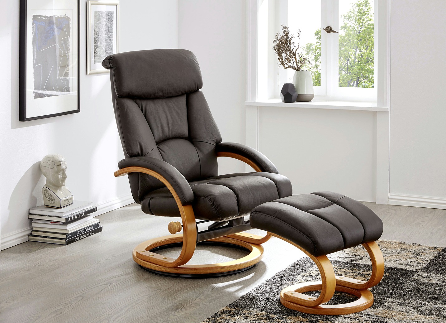 RelaxSessel mit Hocker Polstermöbel BADER