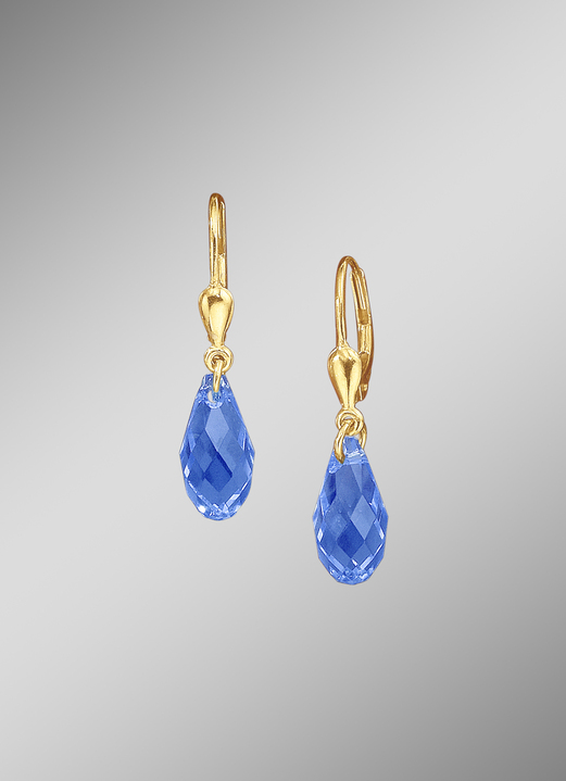 Ohrschmuck - Ohrringe mit Swarovski-Tropfen, in Farbe