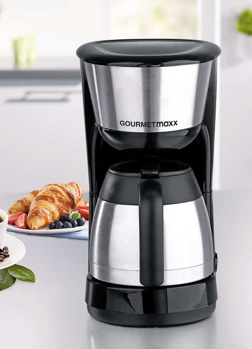 - Gourmetmaxx Thermo-Kaffeemaschine, in Farbe SCHWARZ Ansicht 1