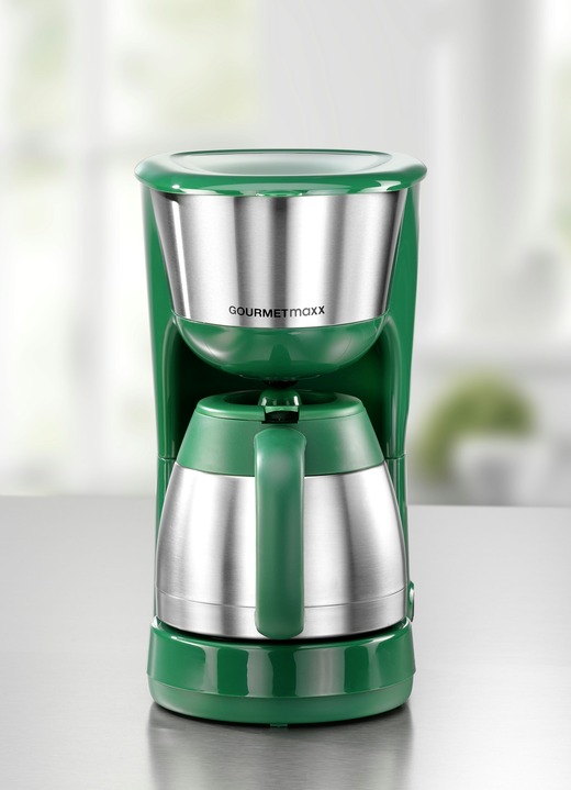 Kaffeemaschinen - GOURMETmaxx Thermo-Kaffeemaschine, in Farbe GRÜN
