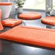 Badgarnituren - Premium Badgarnitur Superfine Microfaser – Farbe MANDARINE – Ansicht 1 Badgarnituren - Premium Badgarnitur Superfine Microfaser, in Größe 100 (Vorleger halbrund, 50/ 80 cm) bis 110 (Hänge-WC-Garnitur, 2-teilig), in Farbe HELLBLAU – Farbe MANDARINE – Ansicht 1