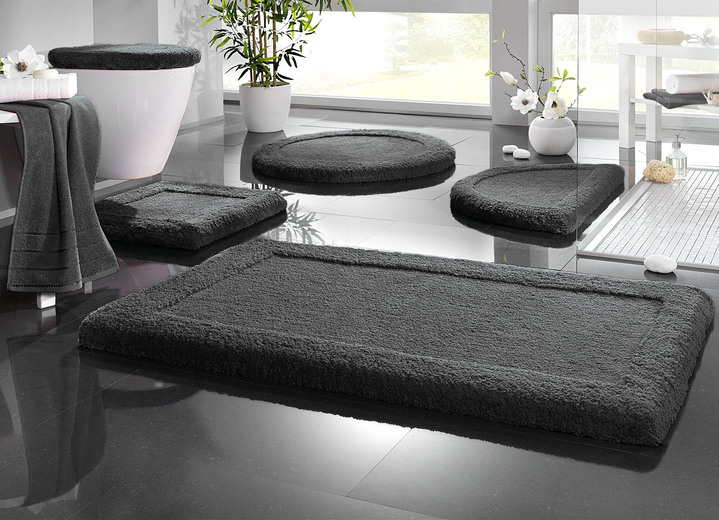 Badgarnituren - Premium Badgarnitur Superfine Microfaser Ansicht 14 Badgarnituren - Premium Badgarnitur Superfine Microfaser, in Größe 100 (Vorleger halbrund, 50/ 80 cm) bis 110 (Hänge-WC-Garnitur, 2-teilig), in Farbe DUNKELBLAU Ansicht 14