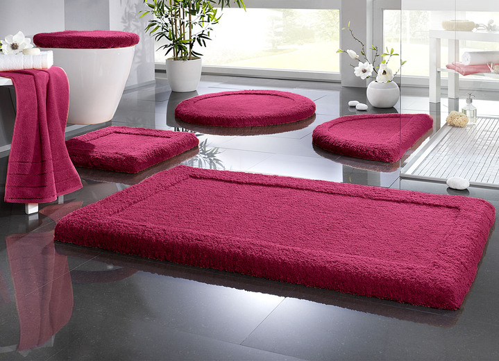 Badgarnituren - Premium Badgarnitur Superfine Microfaser, in Größe 100 (Vorleger halbrund, 50/ 80 cm) bis 110 (Hänge-WC-Garnitur, 2-teilig), in Farbe KARIBIKGRÜN Ansicht 10