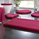Badgarnituren - Premium Badgarnitur Superfine Microfaser, in Größe 100 (Vorleger halbrund, 50/ 80 cm) bis 110 (Hänge-WC-Garnitur, 2-teilig), in Farbe PFIRSICH – Farbe BORDEAUX – Ansicht 1