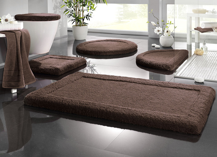 Badgarnituren - Premium Badgarnitur Superfine Microfaser Ansicht 16 Badgarnituren - Premium Badgarnitur Superfine Microfaser, in Größe 100 (Vorleger halbrund, 50/ 80 cm) bis 110 (Hänge-WC-Garnitur, 2-teilig), in Farbe DUNKELBLAU Ansicht 16