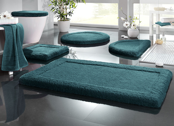 Badgarnituren - Premium Badgarnitur Superfine Microfaser, in Größe 100 (Vorleger halbrund, 50/ 80 cm) bis 110 (Hänge-WC-Garnitur, 2-teilig), in Farbe PFIRSICH Ansicht 20