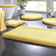 Badgarnituren - Premium Badgarnitur Superfine Microfaser – Farbe GELB – Ansicht 1 Badgarnituren - Premium Badgarnitur Superfine Microfaser, in Größe 100 (Vorleger halbrund, 50/ 80 cm) bis 110 (Hänge-WC-Garnitur, 2-teilig), in Farbe DUNKELBLAU – Farbe GELB – Ansicht 1