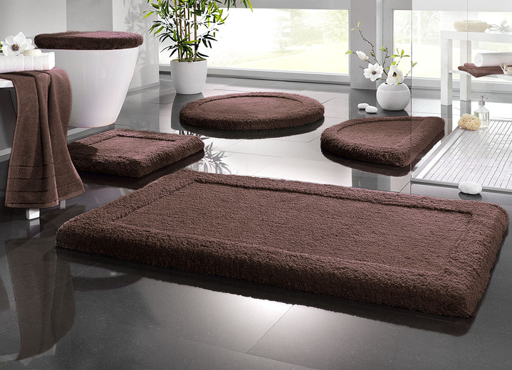 Badgarnituren - Premium Badgarnitur Superfine Microfaser Ansicht 20 Badgarnituren - Premium Badgarnitur Superfine Microfaser, in Größe 100 (Vorleger halbrund, 50/ 80 cm) bis 110 (Hänge-WC-Garnitur, 2-teilig), in Farbe DUNKELBLAU Ansicht 20