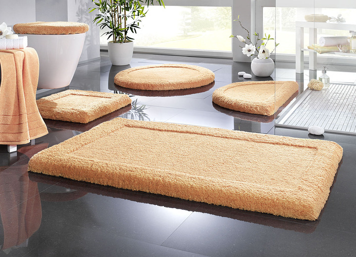 Badgarnituren - Premium Badgarnitur Superfine Microfaser Ansicht 24 Badgarnituren - Premium Badgarnitur Superfine Microfaser, in Größe 100 (Vorleger halbrund, 50/ 80 cm) bis 110 (Hänge-WC-Garnitur, 2-teilig), in Farbe DUNKELBLAU Ansicht 24