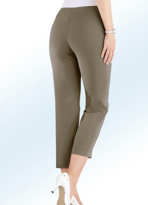 7/8-Hosen, Capris, Bermudas - 7/8-Hose in 14 Farben, in Größe 017 bis 052, in Farbe TAUPE Ansicht 1