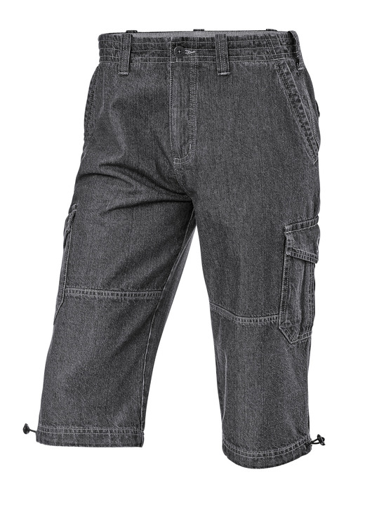 Shorts & Bermudas - Jeans-Bermudas mit Cargotaschen in 3 Farben, in Größe 024 bis 060, in Farbe JEANSBLAU Ansicht 6