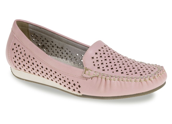 Mokassin Slipper In 7 Farben Mit Luftiger Zierlochung Schuhe Bader