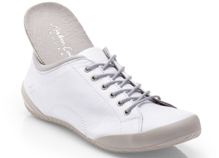 Slipper & Schnürschuhe - Andrea Conti, klassische Damen-Schnürschuhe, mit herausnehmbarem Lederfußbett, in Größe 036 bis 042, in Farbe KIESEL Ansicht 3