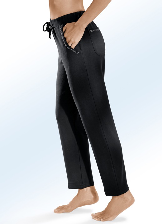 Hosen - Hose mit dekorativer Nietenzier, in Größe 018 bis 056, in Farbe MARINE Ansicht 2