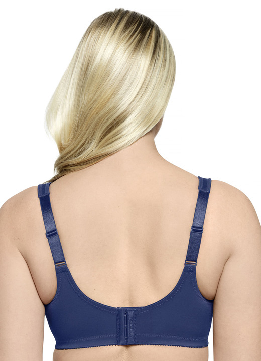 Soft-BH - Glamorise Minimizer-BH mit elastischer Spitze Ansicht 2 Soft-BH - Glamorise Minimizer-BH mit elastischer Spitze, in Größe 080 bis 110, in Cup H, in Farbe MARINE Ansicht 2