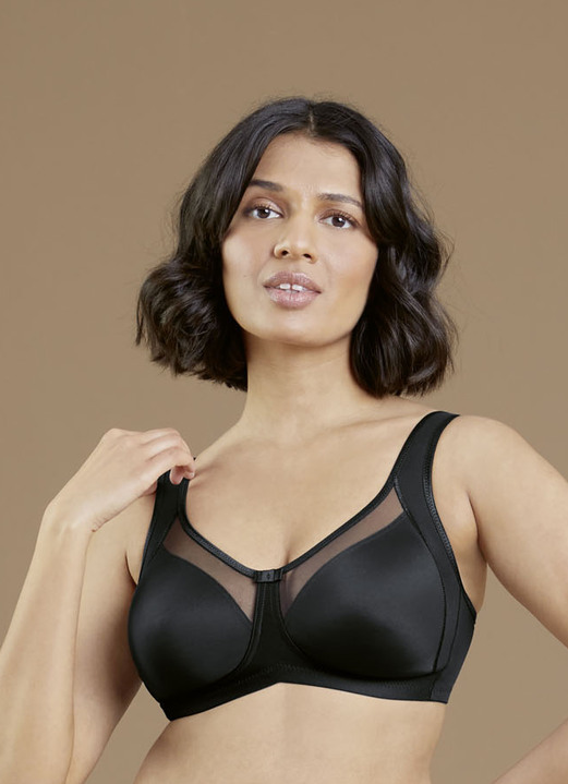 Soft-BH - Anita BH mit vorgeformten Cups, in Größe 075 bis 110, in Cup D, in Farbe SCHWARZ Ansicht 1
