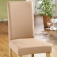Sessel- & Sofaüberwürfe - Stretch-Stuhlbezug in toller Qualität, in Farbe CREME – Farbe BEIGE – Ansicht 1